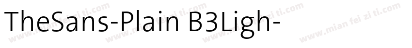 TheSans-Plain B3Ligh字体转换